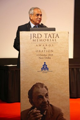 Dr Rajiv Kumar delivering JRD Tata Memorial Oration